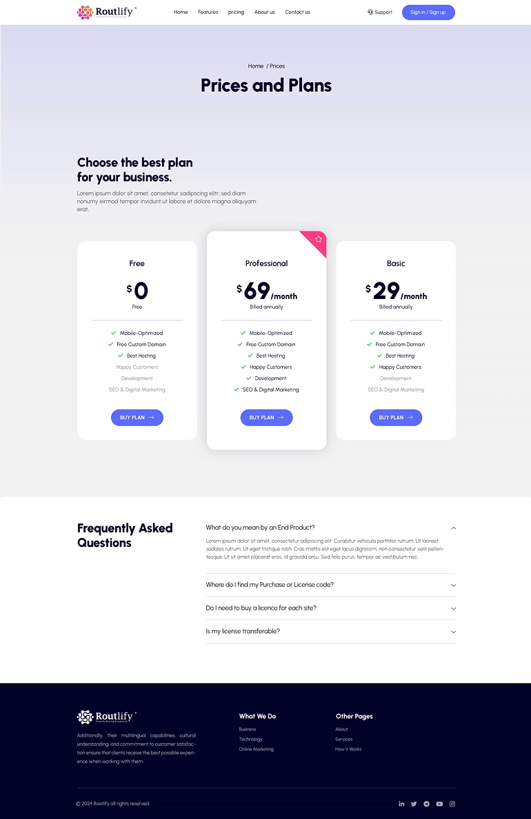 طراحی وب‌سایت Routlify - تصویر 04